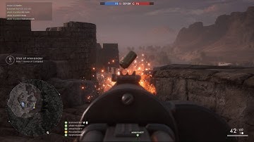 Battlefield 1 - Insanely Lucky Grenade Throw