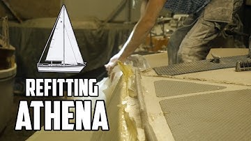 Sail Life - Sailboat deck replacement, fairing the deck - DIY sailboat refit