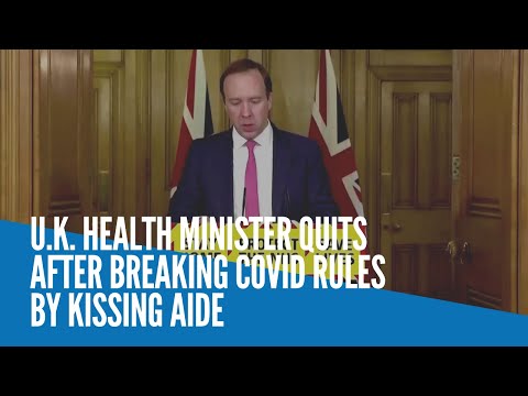 UK health minister quits after breaking COVID rules by kissing aide