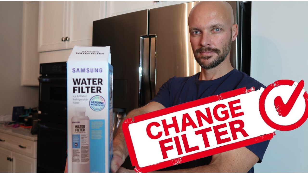 How To Change The Filter On The Samsung 4 Door Flex Refrigerator Youtube