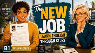 Learn English Through Story: My First Job Interview 🇬🇧 (B1)
