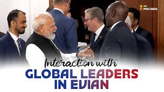 PM Modi interacts with World Leaders at G7 Summit in Evian
Prime Minister Narendra Modi interacted with several global leaders at G7 Summit in Evian, France
►Subscribe https://goo.gl/C3hVED | to Prime Minister Office’s official Youtube channel.
Get the latest updates 🔔 from PM’s Office: news, speeches, public outreach, national events, official state visits, PM’s foreign visits, and much more...
You can also connect with us on the official PMO website & other Social Media channels –
►Website – http://www.pmindia.gov.in
►Facebook – https://www.facebook.com/PMOIndia
►Twitter – https://twitter.com/PMOIndia
►Instagram – https://www.instagram.com/pmoindia PM Modi interacts with World Leaders at G7 Summit in Evian