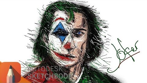 Drawing Joaquin Phoenix (Joker)| Autodesk SketchBook