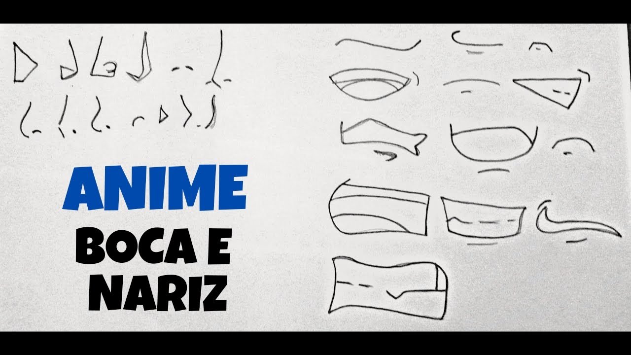 COMO DESENHAR NARIZ E BOCA DE ANIME EM 3 MINUTOS! - YouTube