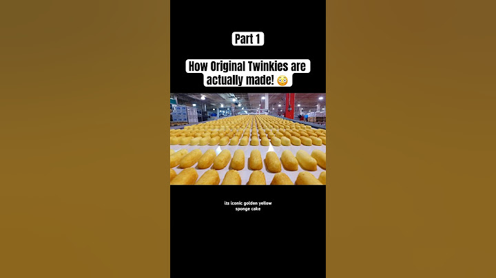 How Original Twinkies are actually made! 😳 #twinkie #twinkies #vanillacake