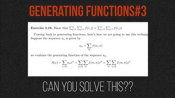 Roots of unity filter || Snake oiling functions || Generating functions 03