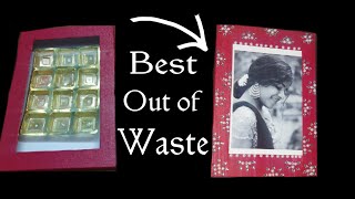 Changeable Photo frame // out of waste chocolate box // DIY // #17 screenshot 4