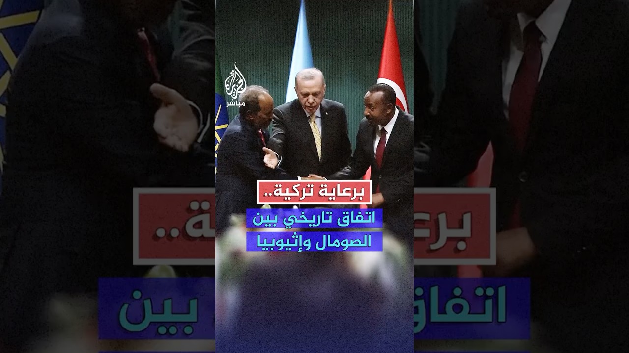 أردوغان يعلن عن مذكرة تفاهم تاريخية بين الصومال وإثيوبيا.. شاهد التفاصيل
