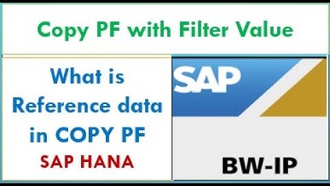 Copy Planning Function with Filter | What is reference data in Copy Planning Function in SAP HANA IP