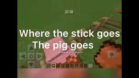 How to ride a pig in Minecraft