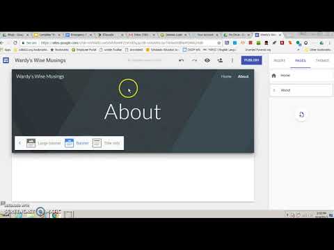Blogging with google Sites