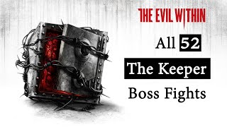 The Evil Within - All 52 The Keeper (Box Head) Boss Fights - Nightmare