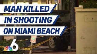 One Man Killed in Shooting on Miami Beach