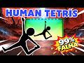 ESCAPE FROM UPSIDE DOWN HUMAN TETRIS | Immersive Interactive Warm Up | Desafio Visual Rápido