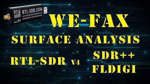 Weather Fax using FL-Digi (Surface Analysis)