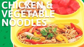 Chicken Stir Fry Noodles - Pan Fried Chicken Vegetable Noodles - Chicken Veg Noodles