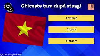 Ghicește țara după steag! Test greu cu 100 de țări #intrebari #geografie #steaguri #quiz #quizgames