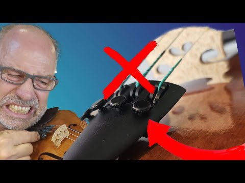 How to fix this on your violin... when the fine-tuners are all the way in.