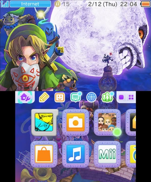 [3DS Themes] Zelda: Majora's Mask 3D (Feb. 12)