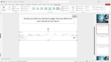 Display and Review G/L Account Balances and Individual Line Items @8