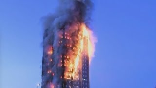London Apartment Building Smoldering After Fire