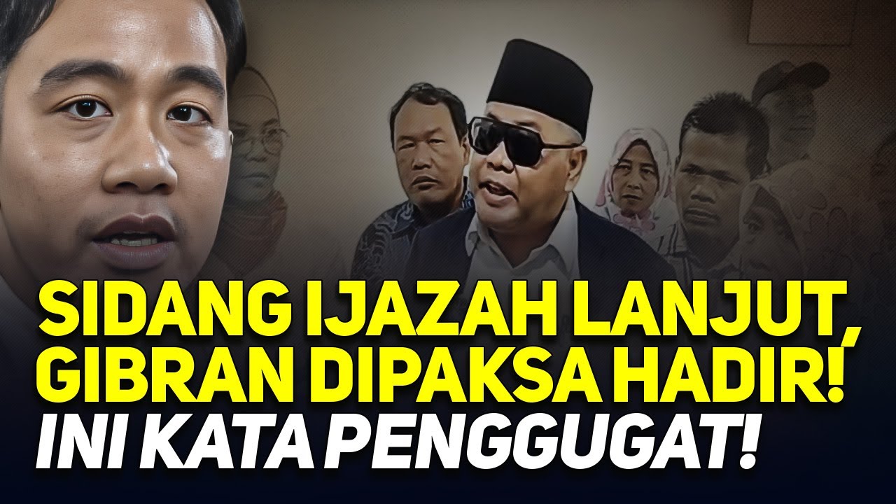🔴LIVE! SIDANG IJAZAH LANJUT, GIBRAN DIPAKSA HADIR! INI KATA PENGGUGAT!