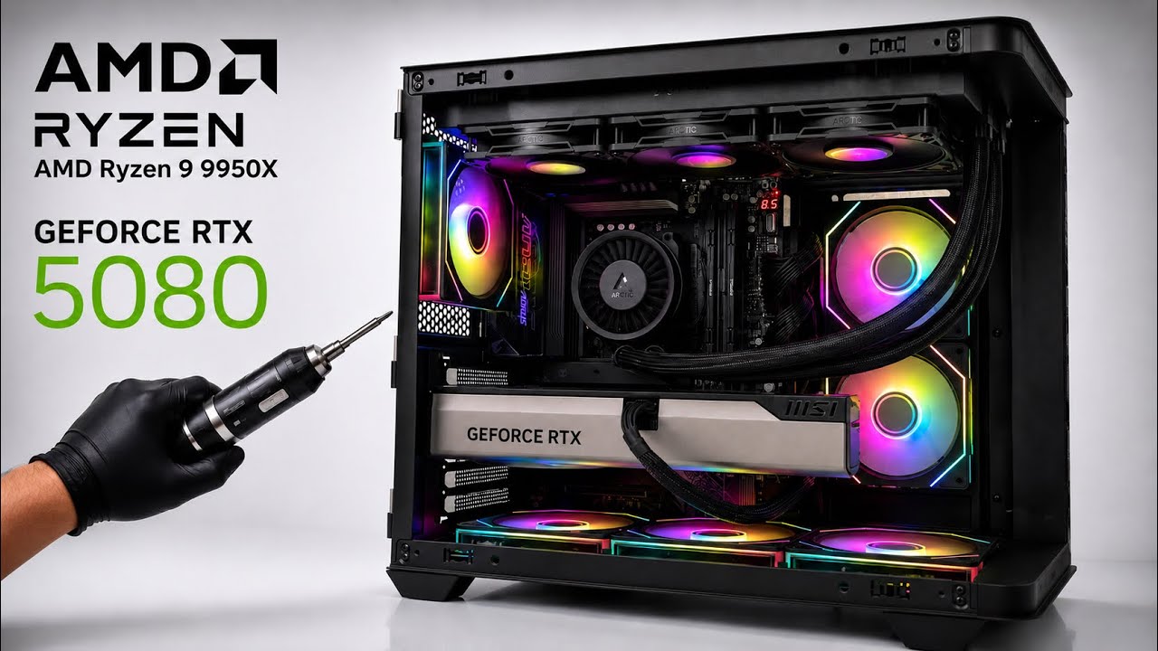 Ultimate Ryzen 9 9950X + MSI EXPERT RTX 5080 Gaming PC Build 2026