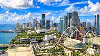 マイアミの摩天楼(MacArthur Causeway) のライブ映像