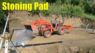 Garage Build #9 Stoning Pad