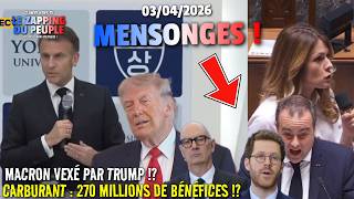Carburant Létat A Menti, 270 Millions Deuros De Bénéfice ? Macron, Vexé Par Trump, Annonce