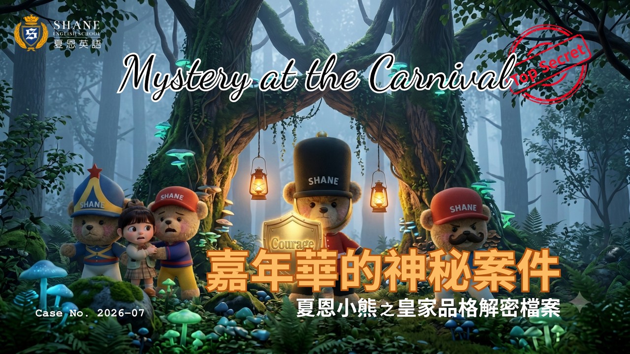 【夏恩故事屋】嘉年華的神秘案件 Mystery at the Carnival 🎪🔍|夏恩熊品格故事 Ep.7 縮圖