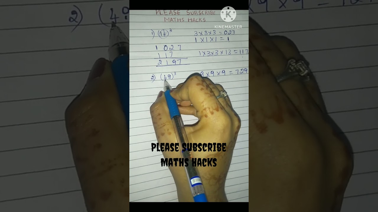 Stop doing long calculations and try this amazing time saving shortcut to find cubes