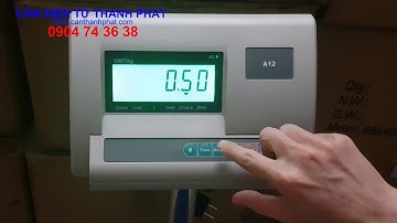 Cân bàn điện tử A12 Yaohua - Hướng dẫn sử dụng cân bàn điện tử A12