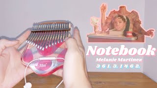 Melanie Martinez - Notebook (Kalimba cover with simple notes by Fish the Musician )