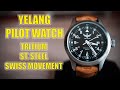 Yelang Pilot Watch Обзор часов с тритиевой подсветкой