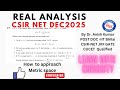 CSIR-NET Dec 2025 Real analysis solution || Metric space ||Que - 9167102029