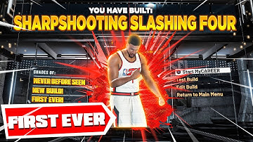 *GAMEBREAKING* SHARPSHOOTING SLASHING FOUR BUILD ON NBA 2K21! BEST BIG BUILD ON NBA 2K21!