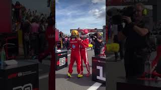 Lewis Hamilton hugs Charles Leclerc like a big bro after British GP Win