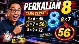 Video rekaman jurus cara cepat perkalian matematika angka delapan.
trik ini akan membuat anak-anak kita mudah menghafal kaidah umumnya
saja