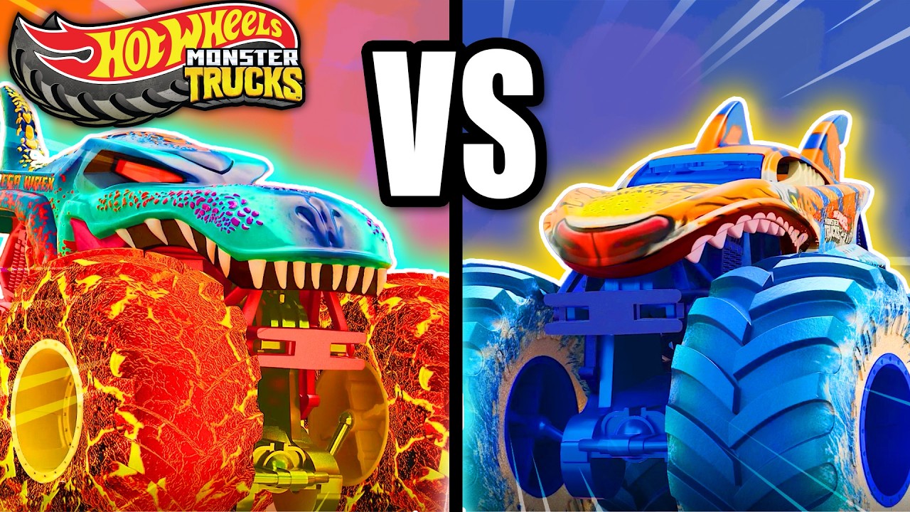 タイガー・シャーク vs メガ・レックス：激突＆大クラッシュ対決