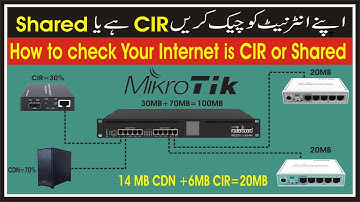 How to check Your Internet is CIR or Shared | CIR bandwidth test