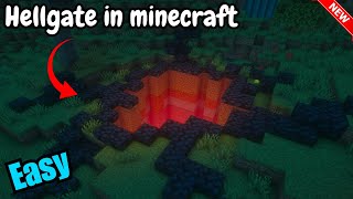 Minecraft Tutorial: Making a hellgate in minecraft 1.20+