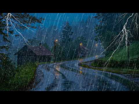 Sonidos de lluvia para ayudarte a dormir y relajarte en 5 minutos - 24 hora ( Video 4K)