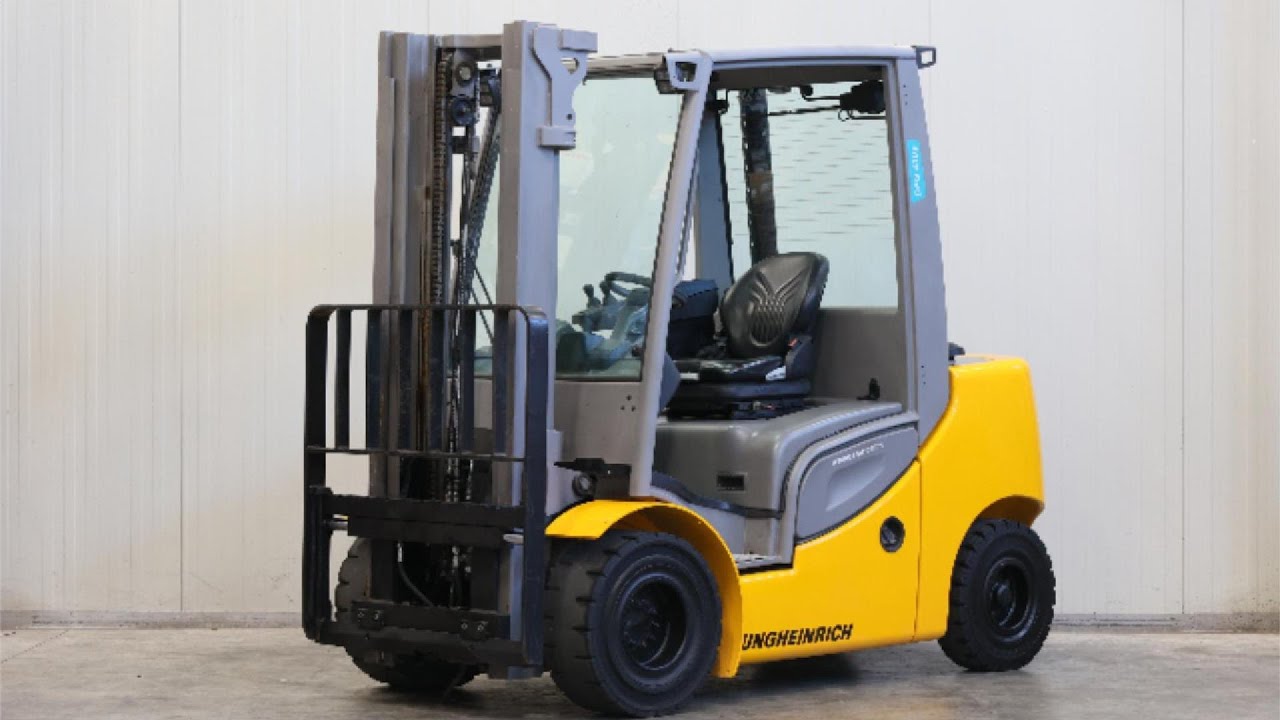 Jungheinrich DFG 430s (2016) diesel forklift truck, duplex mast, VW engine, 8240 hours worked