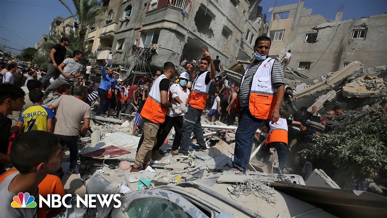 ‘There is no safety anywhere’: Airstrikes flatten buildings in Khan Younis