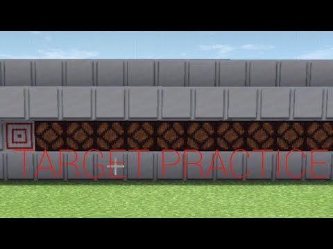 Make target practice in minecraft - YouTube
