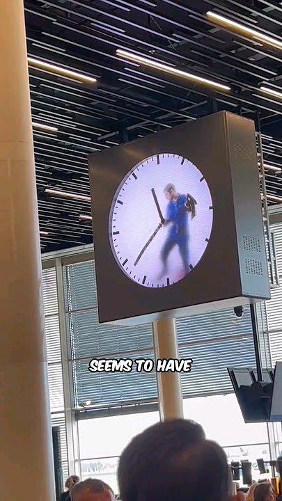 Man Trapped In A Clock Amsterdam Airport!