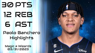 [NBA] Paolo Banchero Highlights | Magic @ Wizards (03/31/2023) | NBA Regular Season
