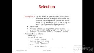 Python flow control, selection
