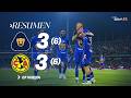 PUMAS 3-3 AMÉRICA (6-6) RESUMEN | 😰 🐾 DRAMÁTICO cierre de los Cuartos de Final, el LÍDER sobrevive